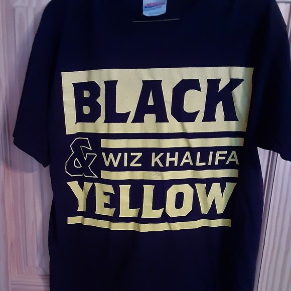 Wiz Khalifa Black & Yellow Medium Tshirt - Picture 1 of 3